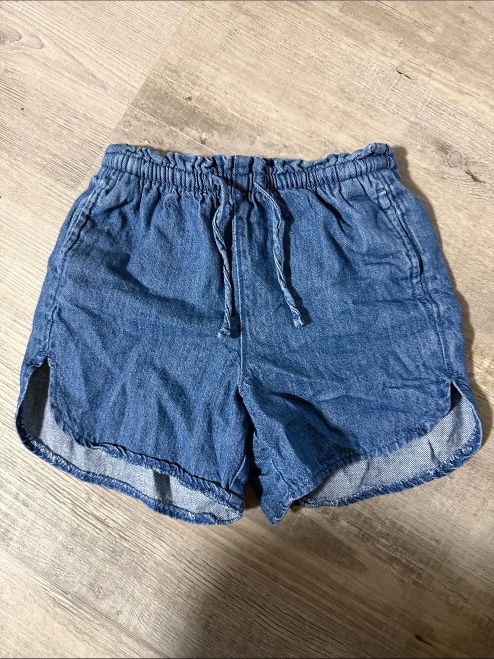 Old Navy Indigo Drawstring Denim Shorts